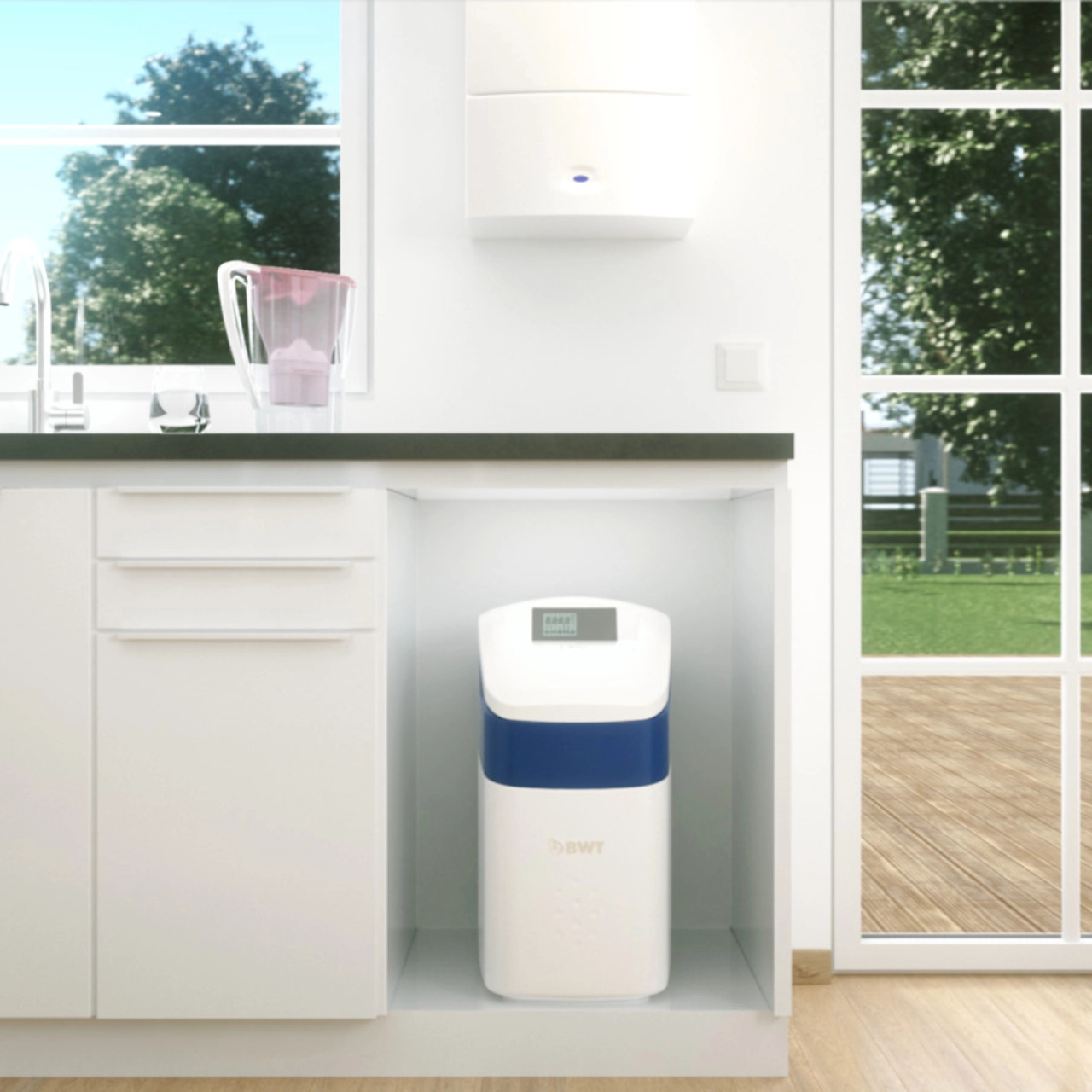 BWT Perla Silk set up in a kitchen